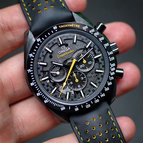 omega speedmaster dark side of the moon vintage black|omega apollo 8 watch price.